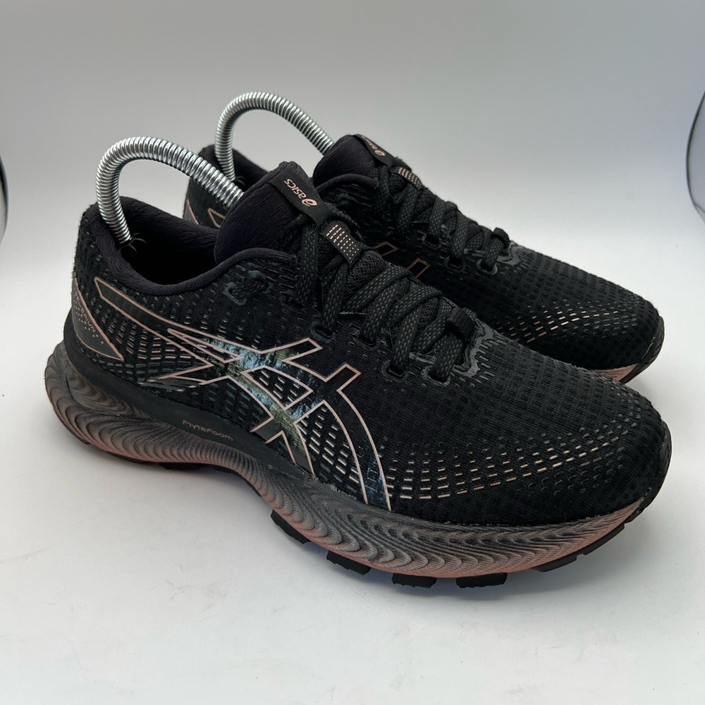 ASICS Gel Saiun 'Black Rose Gold' Running Sneakers Women’s Sz 8